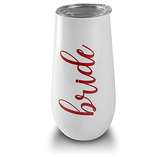 Stainless Steel Champagne Tumbler - Bride - Slant Collections