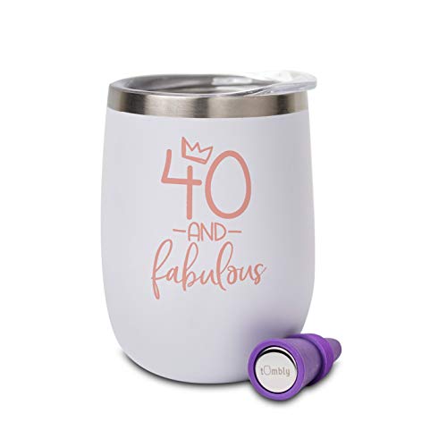 60 and Fabulous Tumbler for Women, Sixty and Fabulous Wine Tumbler