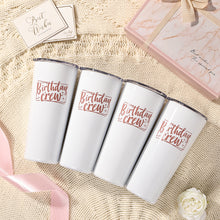 Load image into Gallery viewer, Tumbly - Birthday Crew Tumbler 4 Pack - 22oz - Birthday Squad Cups - Birthday Tumblers - Girls Trip Gifts - Birthday Cups for Women - Girls Weekend Gifts - Adult Party Favors - Party Crew Cups
