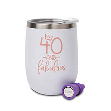 Load image into Gallery viewer, 40 and Fabulous Tumbler - 50 and Fabulous Tumbler - 60 and Fabulous Tumbler - Milestone Birthday Gifts
