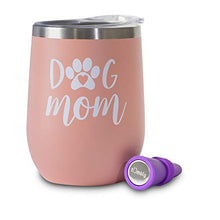 Load image into Gallery viewer, Dog Mom Tumbler - 12 oz - Includes Wine Stopper- Dog Mom Gifts - Dog Lover Gifts for Women - Dog Gifts for Dog Lovers - Gifts for Dog Lovers
