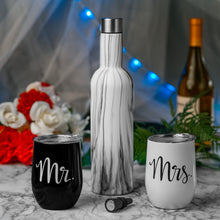 Load image into Gallery viewer, Mr and Mrs Gifts - Mr and Mrs Tumblers - Newlywed Gift - Wedding Gifts for Couple - Mr and Mrs Wine Glasses -Mr and Mrs Tumbler Set
