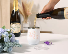 Load image into Gallery viewer, Wifey Tumbler - Wifey Gifts - Wifey Cup - Cool Bridal Shower Gifts - Bridal Shower Gifts for Bride to Be - Best Wife Wine Glass - Bride to be Gifts - Mrs Tumbler - Anniversary Gift for Wife

