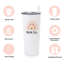Load image into Gallery viewer, Mom Life Tumbler - Mom Life Gifts - Mom Tumbler - Mom Life - Best Mom Ever Gifts - Cool Mom Birthday Gifts - Mom Cup -Christmas Gift for Mom - Mama Life - Best Mom Ever Mug
